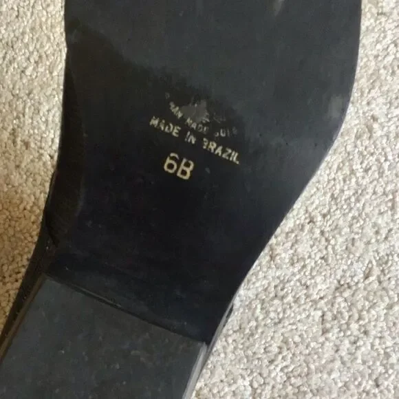 Vintage WILD Pair Booties Low Boots Black Brazil Womens Leather Pointed Toe - Picture 6 of 7